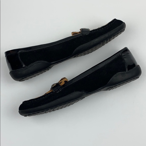 AK Anne Klein Cinna Black Leather Loafers 8.5 - Picture 3 of 6